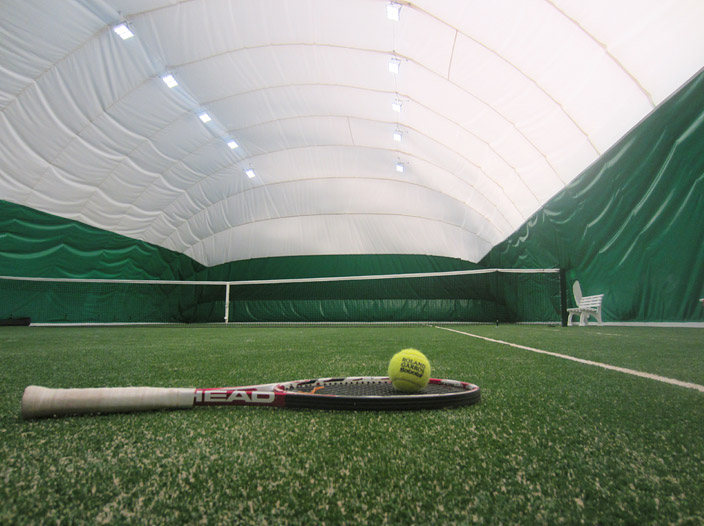 Indoor tennis court