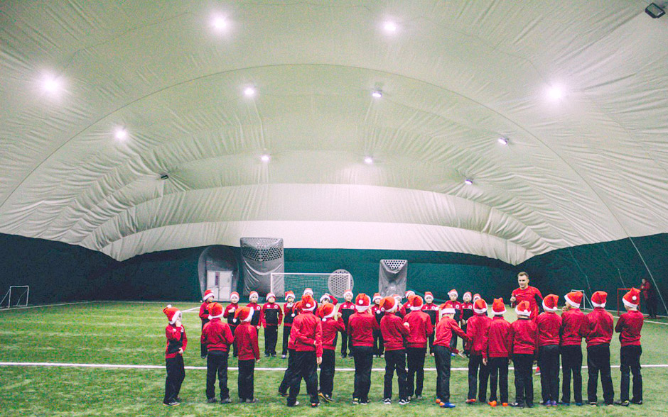 Indoor football pitch